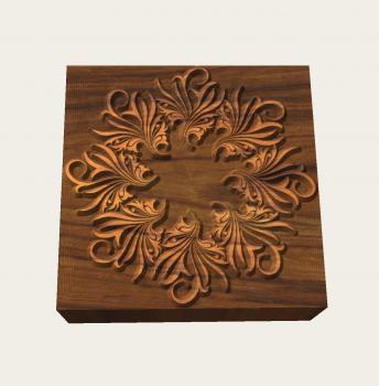 Mandalastempel aus Hartholz